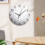 Maxbell Basketball Wall Clock Simple Round Wall Clock for Dining Room Hallway Office White 12 Inch