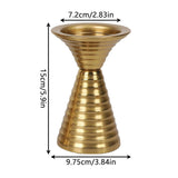Maxbell Golden Candle Holder Elegant Portable Candlestick for Parties Dinner Wedding S
