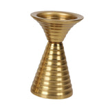 Maxbell Golden Candle Holder Elegant Portable Candlestick for Parties Dinner Wedding S