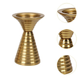 Maxbell Golden Candle Holder Elegant Portable Candlestick for Parties Dinner Wedding S