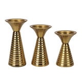 Maxbell Golden Candle Holder Elegant Portable Candlestick for Parties Dinner Wedding S