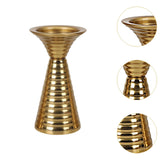 Maxbell Golden Candle Holder Elegant Portable Candlestick for Parties Dinner Wedding M