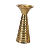 Maxbell Golden Candle Holder Elegant Portable Candlestick for Parties Dinner Wedding L