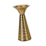 Maxbell Golden Candle Holder Elegant Portable Candlestick for Parties Dinner Wedding L