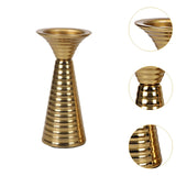 Maxbell Golden Candle Holder Elegant Portable Candlestick for Parties Dinner Wedding L
