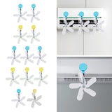 Maxbell Air Conditioner Deflector Women Wind Guide Fan for Office Study Room Library Blue 2pcs