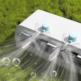 Maxbell Air Conditioner Deflector Women Wind Guide Fan for Office Study Room Library Blue 2pcs