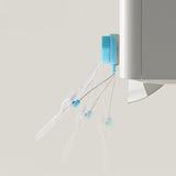 Maxbell Air Conditioner Deflector Women Wind Guide Fan for Office Study Room Library Blue 2pcs