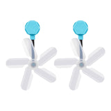 Maxbell Air Conditioner Deflector Women Wind Guide Fan for Office Study Room Library Blue 2pcs