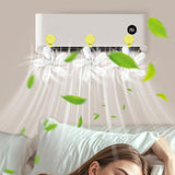 Maxbell Air Conditioner Deflector Women Wind Guide Fan for Office Study Room Library Blue 2pcs