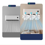 Maxbell Air Conditioner Deflector Women Wind Guide Fan for Office Study Room Library Blue 2pcs