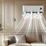 Maxbell Air Conditioner Deflector Women Wind Guide Fan for Office Study Room Library Blue 2pcs