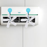 Maxbell Air Conditioner Deflector Women Wind Guide Fan for Office Study Room Library Blue 2pcs