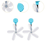 Maxbell Air Conditioner Deflector Women Wind Guide Fan for Office Study Room Library Blue 2pcs