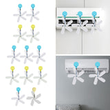 Maxbell Air Conditioner Deflector Women Wind Guide Fan for Office Study Room Library Blue 2pcs