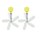 Maxbell Air Conditioner Deflector Women Wind Guide Fan for Office Study Room Library Yellow 2pcs