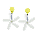 Maxbell Air Conditioner Deflector Women Wind Guide Fan for Office Study Room Library Yellow 2pcs