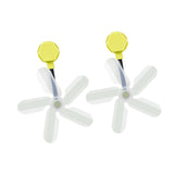 Maxbell Air Conditioner Deflector Women Wind Guide Fan for Office Study Room Library Yellow 2pcs