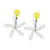 Maxbell Air Conditioner Deflector Women Wind Guide Fan for Office Study Room Library Yellow 2pcs