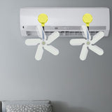 Maxbell Air Conditioner Deflector Women Wind Guide Fan for Office Study Room Library Yellow 2pcs