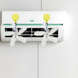 Maxbell Air Conditioner Deflector Women Wind Guide Fan for Office Study Room Library Yellow 2pcs