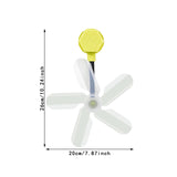 Maxbell Air Conditioner Deflector Women Wind Guide Fan for Office Study Room Library Yellow 2pcs