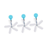 Maxbell Air Conditioner Deflector Women Wind Guide Fan for Office Study Room Library Blue 3pcs