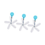 Maxbell Air Conditioner Deflector Women Wind Guide Fan for Office Study Room Library Blue 3pcs