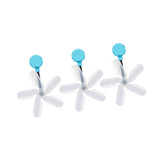 Maxbell Air Conditioner Deflector Women Wind Guide Fan for Office Study Room Library Blue 3pcs