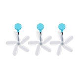 Maxbell Air Conditioner Deflector Women Wind Guide Fan for Office Study Room Library Blue 3pcs