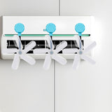 Maxbell Air Conditioner Deflector Women Wind Guide Fan for Office Study Room Library Blue 3pcs