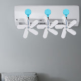 Maxbell Air Conditioner Deflector Women Wind Guide Fan for Office Study Room Library Blue 3pcs