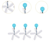 Maxbell Air Conditioner Deflector Women Wind Guide Fan for Office Study Room Library Blue 3pcs