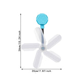 Maxbell Air Conditioner Deflector Women Wind Guide Fan for Office Study Room Library Blue 3pcs