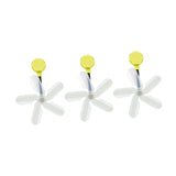 Maxbell Air Conditioner Deflector Women Wind Guide Fan for Office Study Room Library Yellow 3pcs