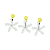 Maxbell Air Conditioner Deflector Women Wind Guide Fan for Office Study Room Library Yellow 3pcs