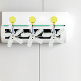 Maxbell Air Conditioner Deflector Women Wind Guide Fan for Office Study Room Library Yellow 3pcs