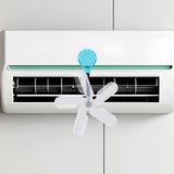 Maxbell Air Conditioner Deflector Women Wind Guide Fan for Office Study Room Library Blue 1pcs