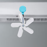 Maxbell Air Conditioner Deflector Women Wind Guide Fan for Office Study Room Library Blue 1pcs