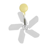 Maxbell Air Conditioner Deflector Women Wind Guide Fan for Office Study Room Library Yellow 1pcs