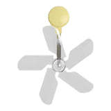 Maxbell Air Conditioner Deflector Women Wind Guide Fan for Office Study Room Library Yellow 1pcs