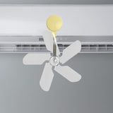 Maxbell Air Conditioner Deflector Women Wind Guide Fan for Office Study Room Library Yellow 1pcs