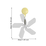 Maxbell Air Conditioner Deflector Women Wind Guide Fan for Office Study Room Library Yellow 1pcs