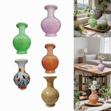 Maxbell DIY 3D Puzzle Flower Vase Unique Flower Arrangement for Cabinet Office Decor Brown