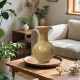 Maxbell DIY 3D Puzzle Flower Vase Unique Flower Arrangement for Cabinet Office Decor Brown