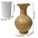 Maxbell DIY 3D Puzzle Flower Vase Unique Flower Arrangement for Cabinet Office Decor Brown