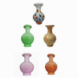 Maxbell DIY 3D Puzzle Flower Vase Unique Flower Arrangement for Cabinet Office Decor Brown