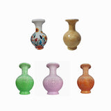 Maxbell DIY 3D Puzzle Flower Vase Unique Flower Arrangement for Cabinet Office Decor Brown