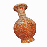 Maxbell DIY 3D Puzzle Flower Vase Unique Flower Arrangement for Cabinet Office Decor Orange