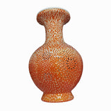 Maxbell DIY 3D Puzzle Flower Vase Unique Flower Arrangement for Cabinet Office Decor Orange
